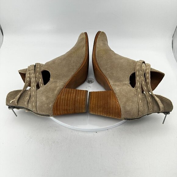 Frye Naomi Pickstitch Shooties Women Size 8.5B 3478385 Ash Suede Leather Boot - Picture 8 of 14